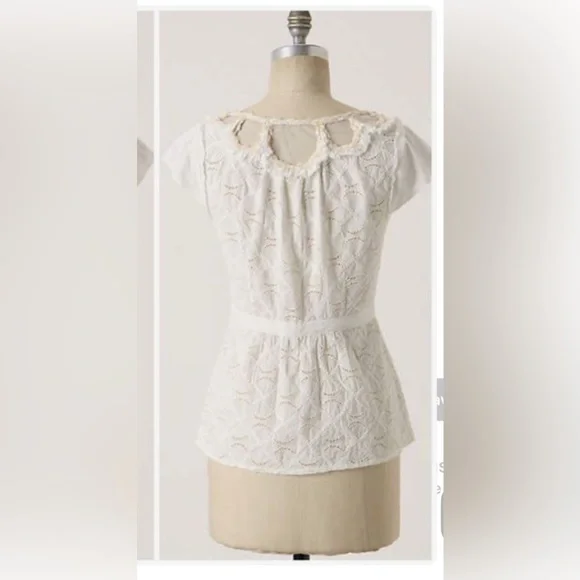 Anthropologie Floreat Trellis blouse sz 4 - Picture 2 of 12